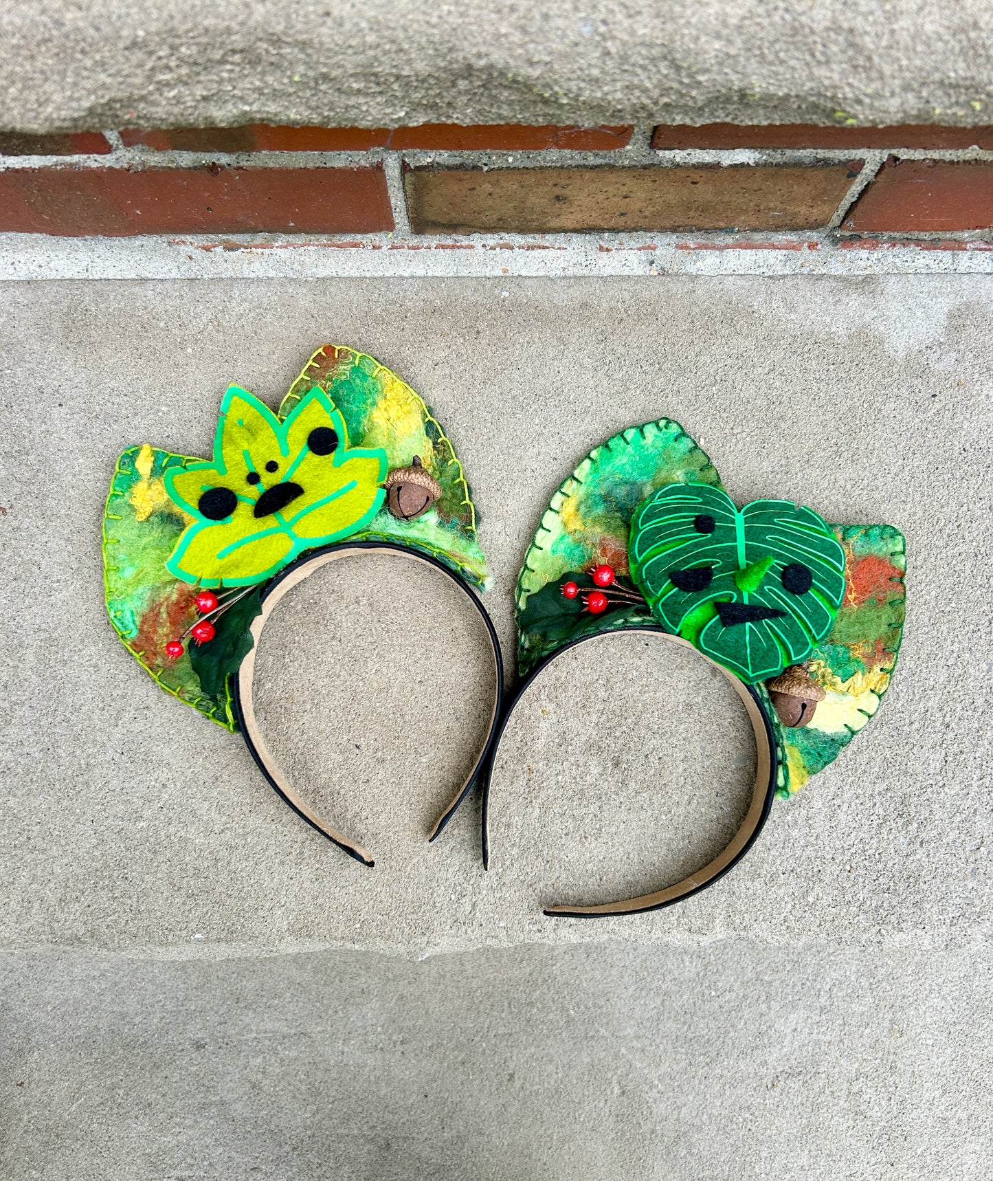Wet Felted Bows: Leafy Green Guys