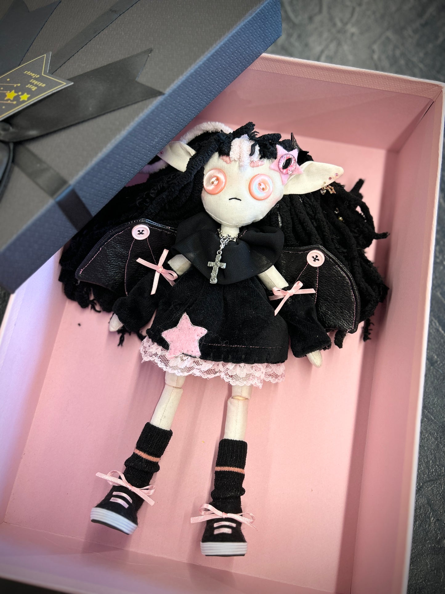 OOAK Handmade Ball Jointed Rag Doll - Stella Vampirella