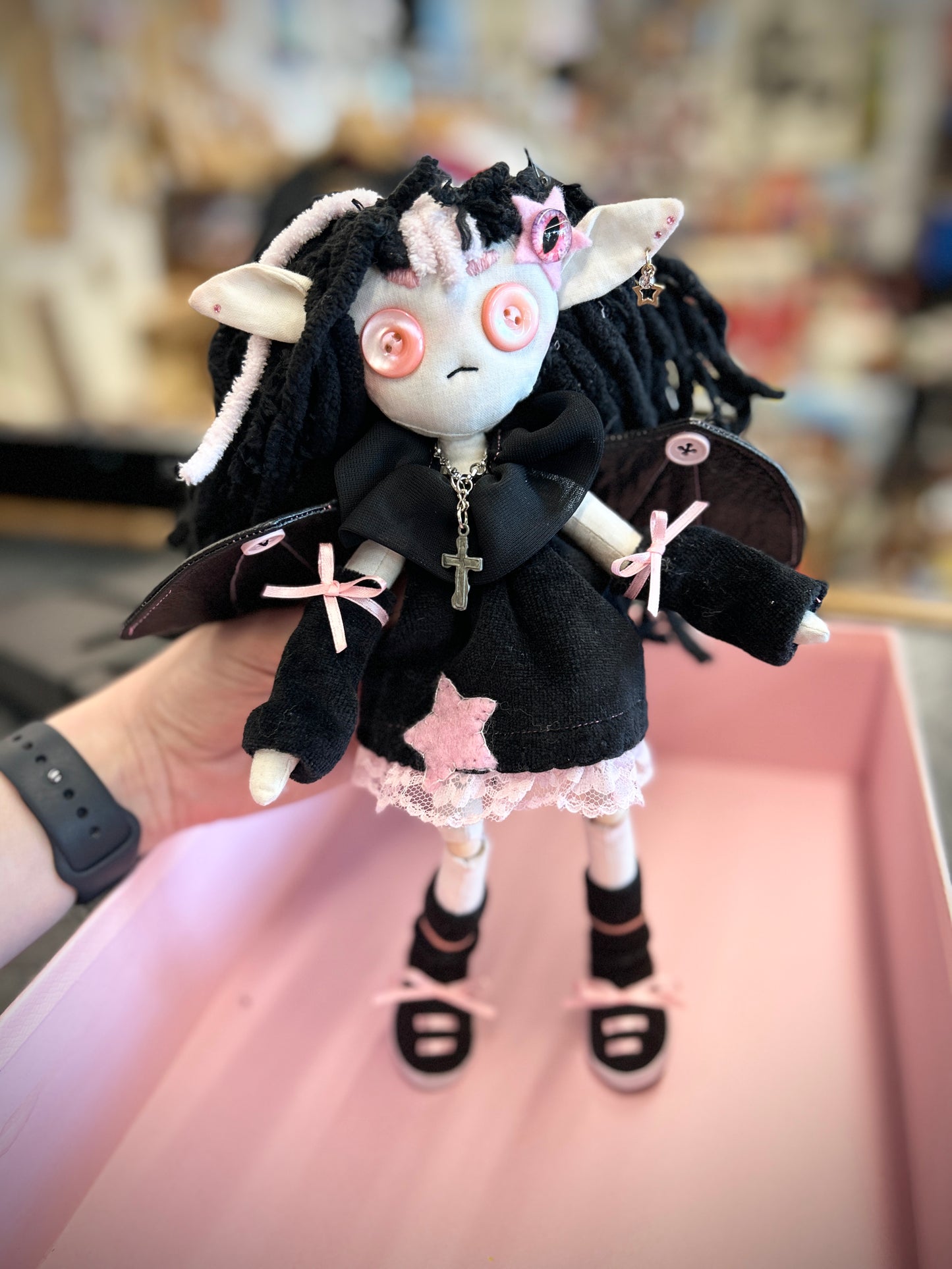 OOAK Handmade Ball Jointed Rag Doll - Stella Vampirella