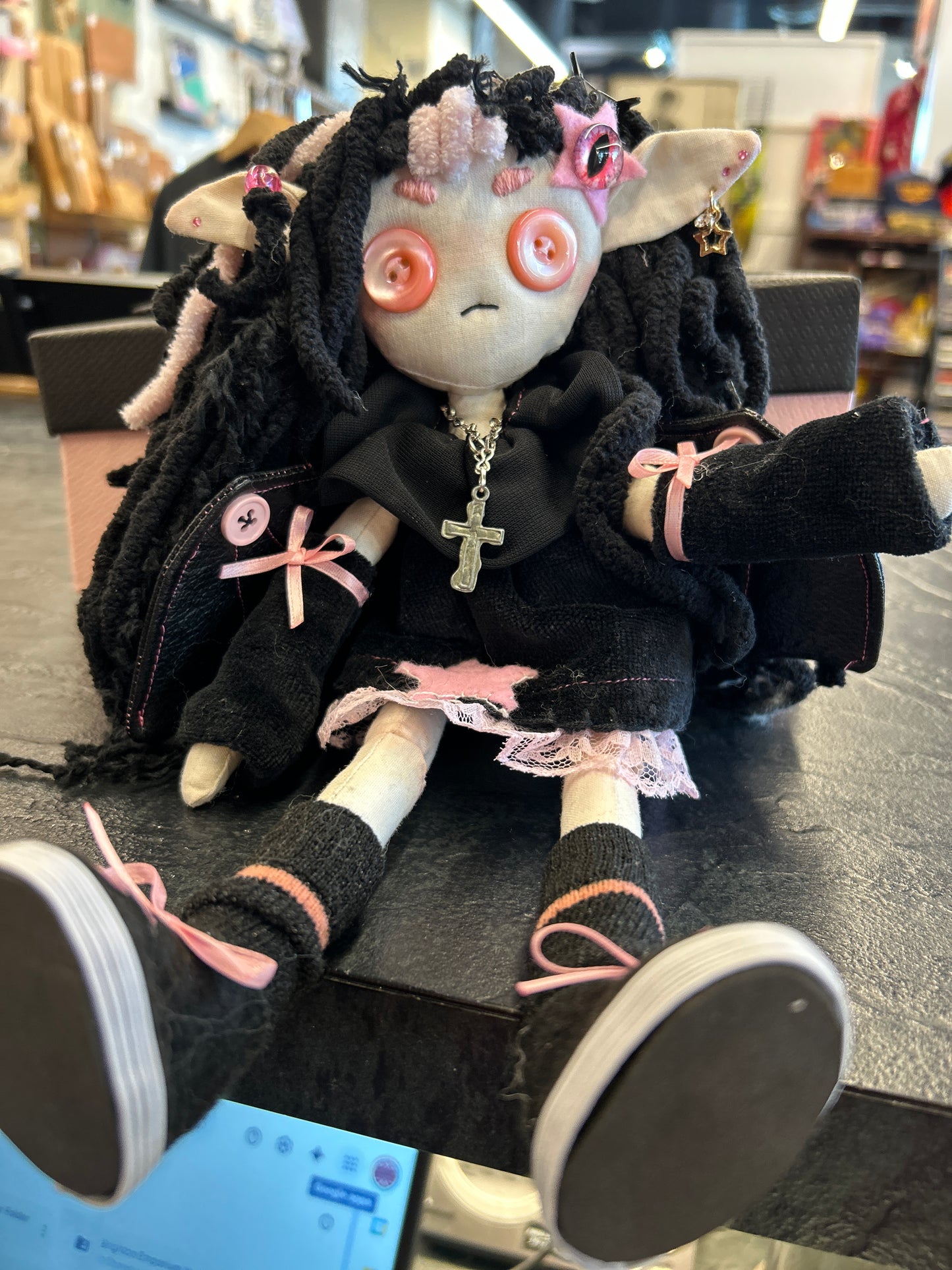 OOAK Handmade Ball Jointed Rag Doll - Stella Vampirella