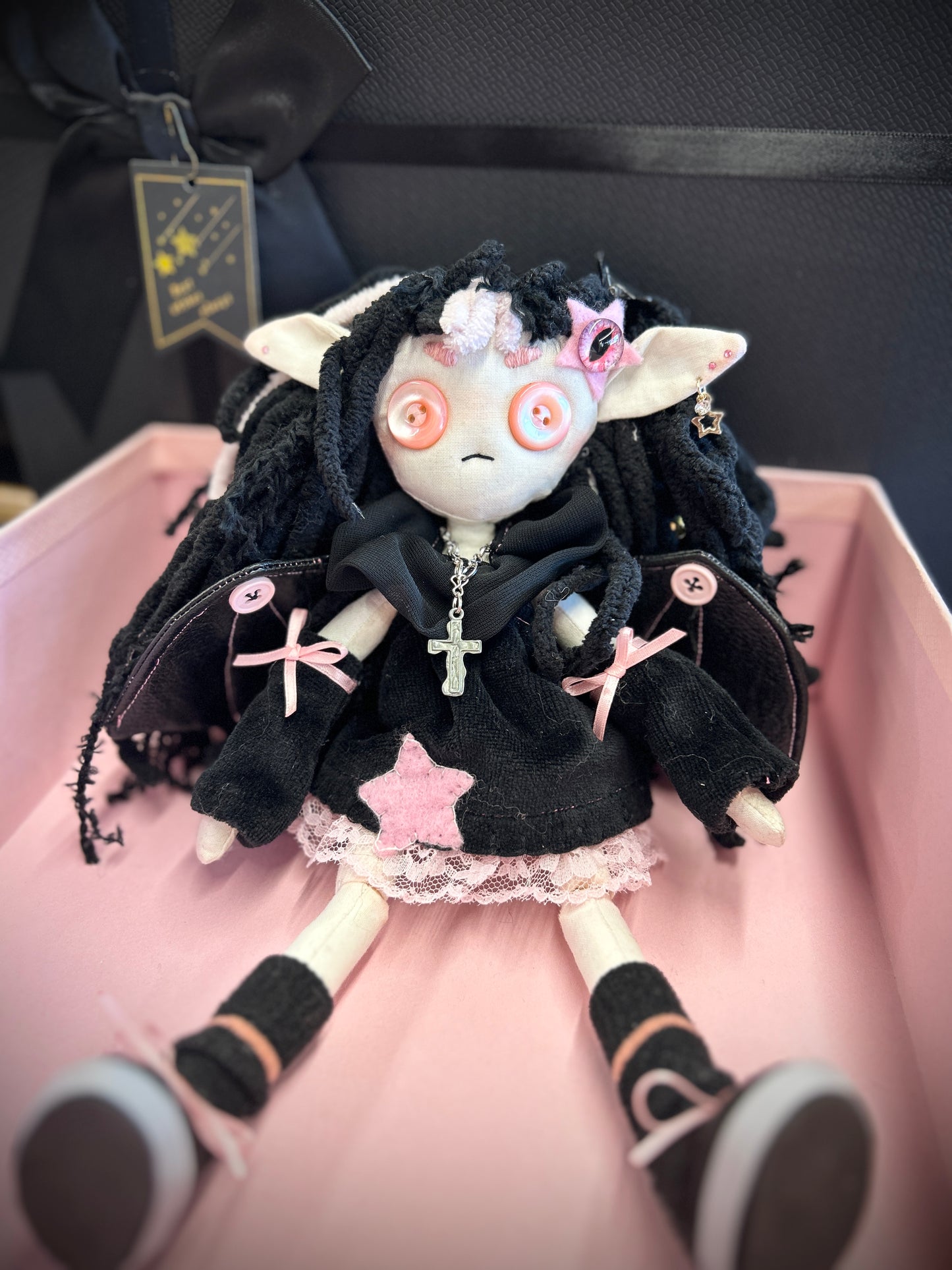 OOAK Handmade Ball Jointed Rag Doll - Stella Vampirella