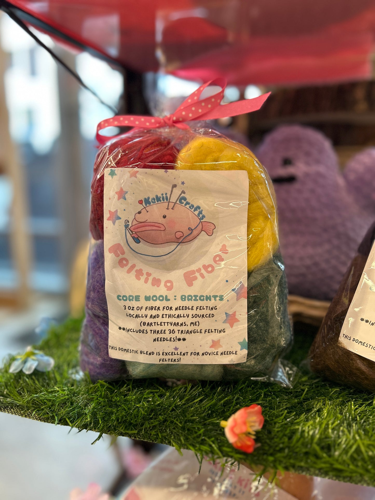 Kekii Crafts Needle Felting Fiber Packs (Core Wool)