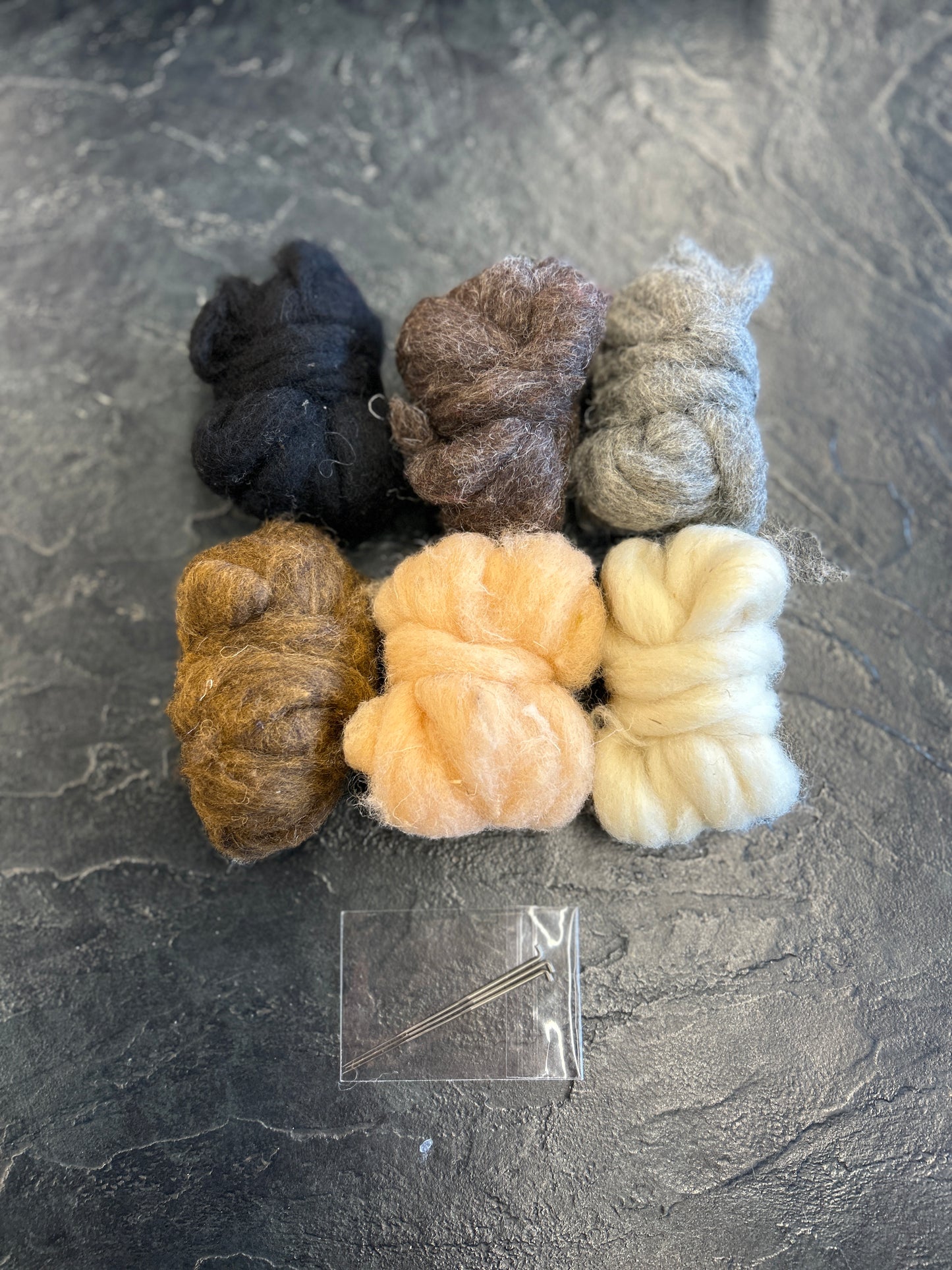 Kekii Crafts Needle Felting Fiber Packs (Core Wool)