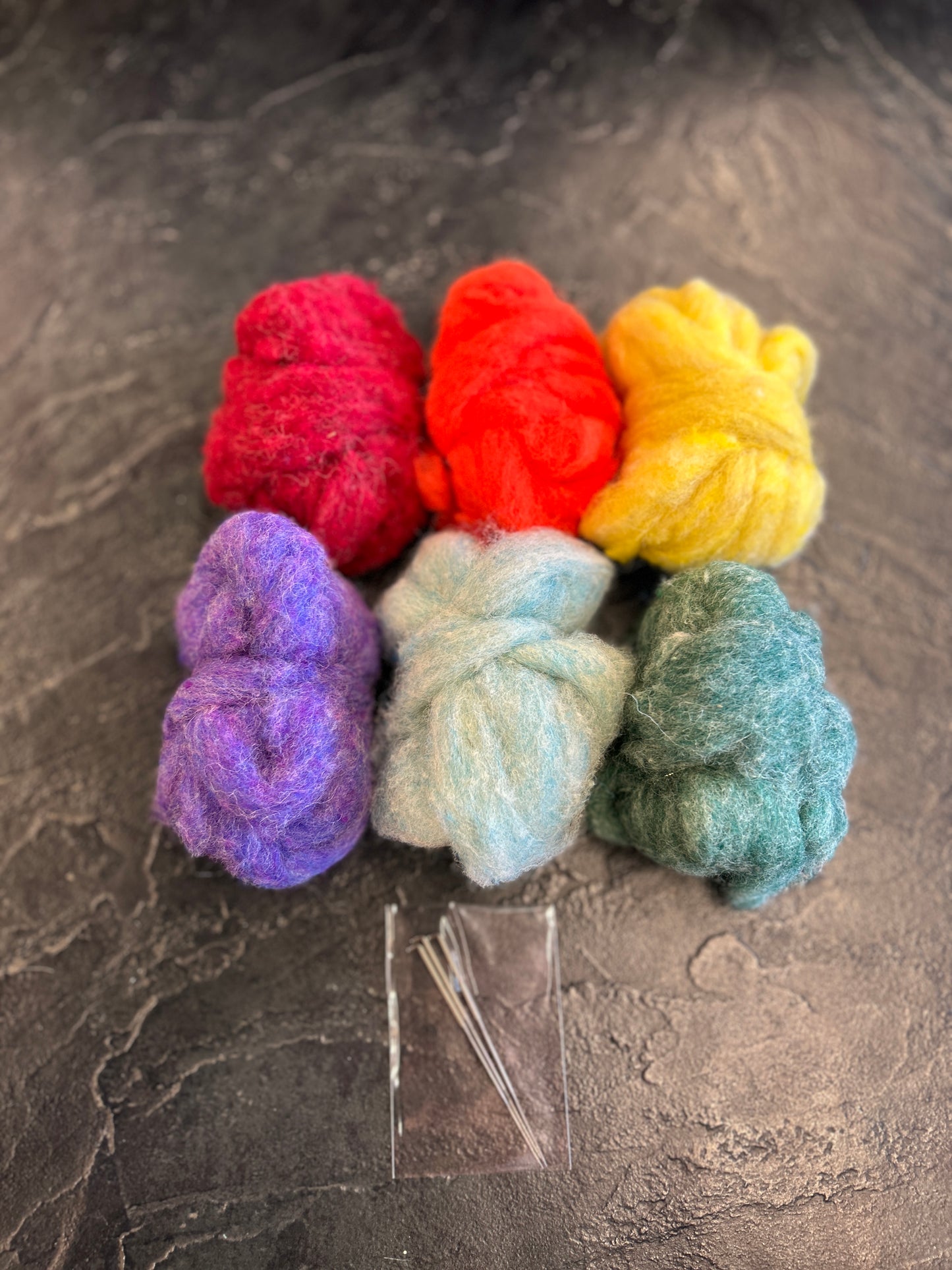Kekii Crafts Needle Felting Fiber Packs (Core Wool)